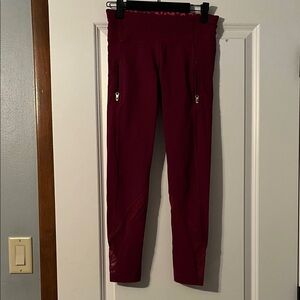 Lululemon Athletica Burgundy Leggings